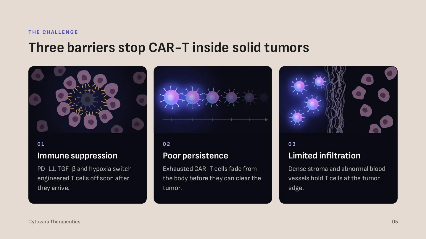 Cytovara Therapeutics, slide 4
